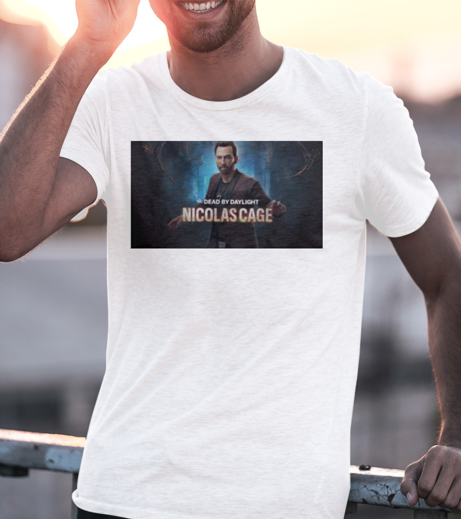 Dead By Daylight Nicolas Cage Survivor Character T-Shirt