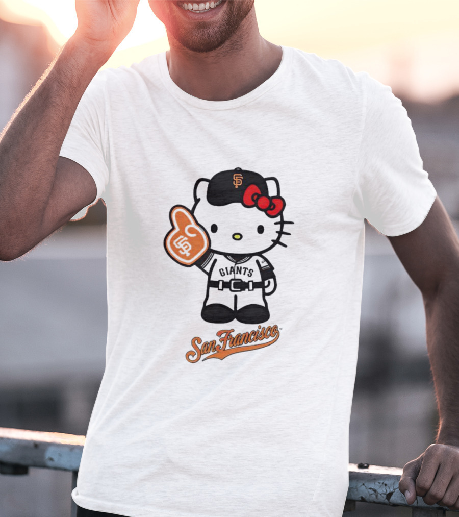 San Francisco Giants Hello Kitty Foam Finger T-Shirt