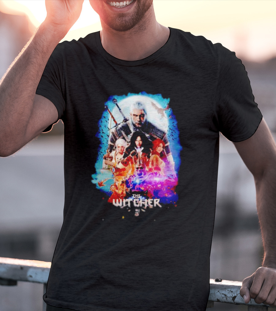 The Witcher Geralt Ciri Yennefer Triss Fantasy T-Shirt