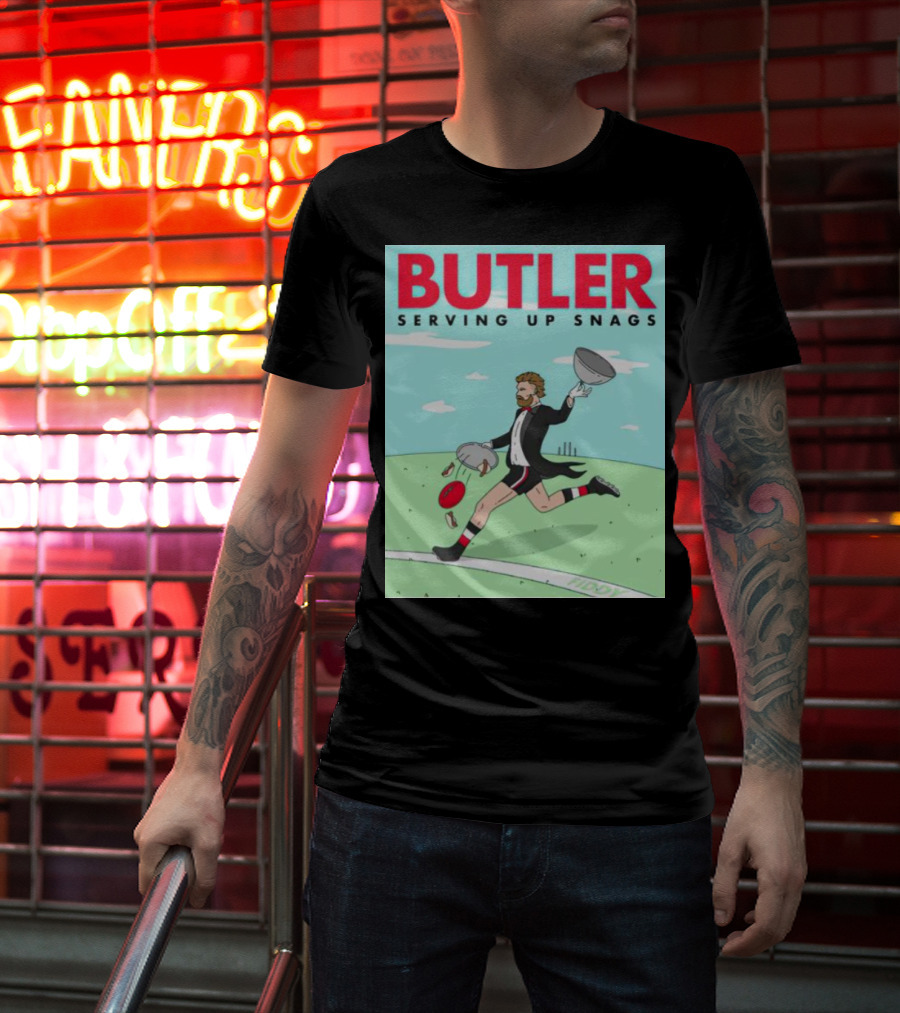 Butler Serving Up Snags Afl Football Tuxedo T-Shirt