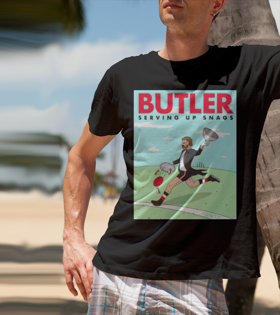 Butler Serving Up Snags Afl Football Tuxedo T-Shirt