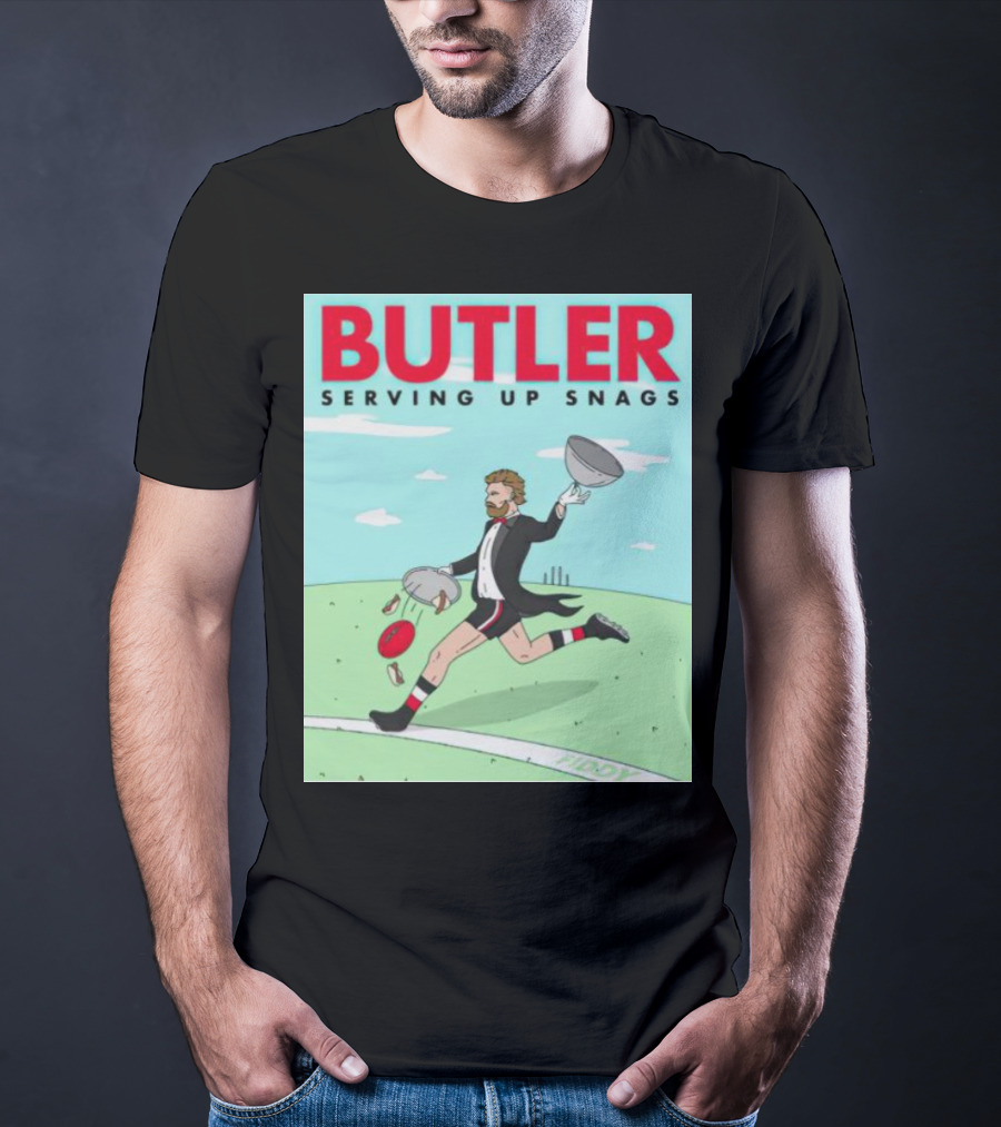 Butler Serving Up Snags Afl Football Tuxedo T-Shirt