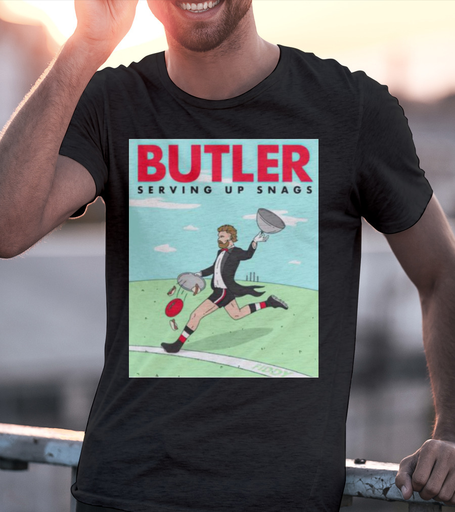 Butler Serving Up Snags Afl Football Tuxedo T-Shirt