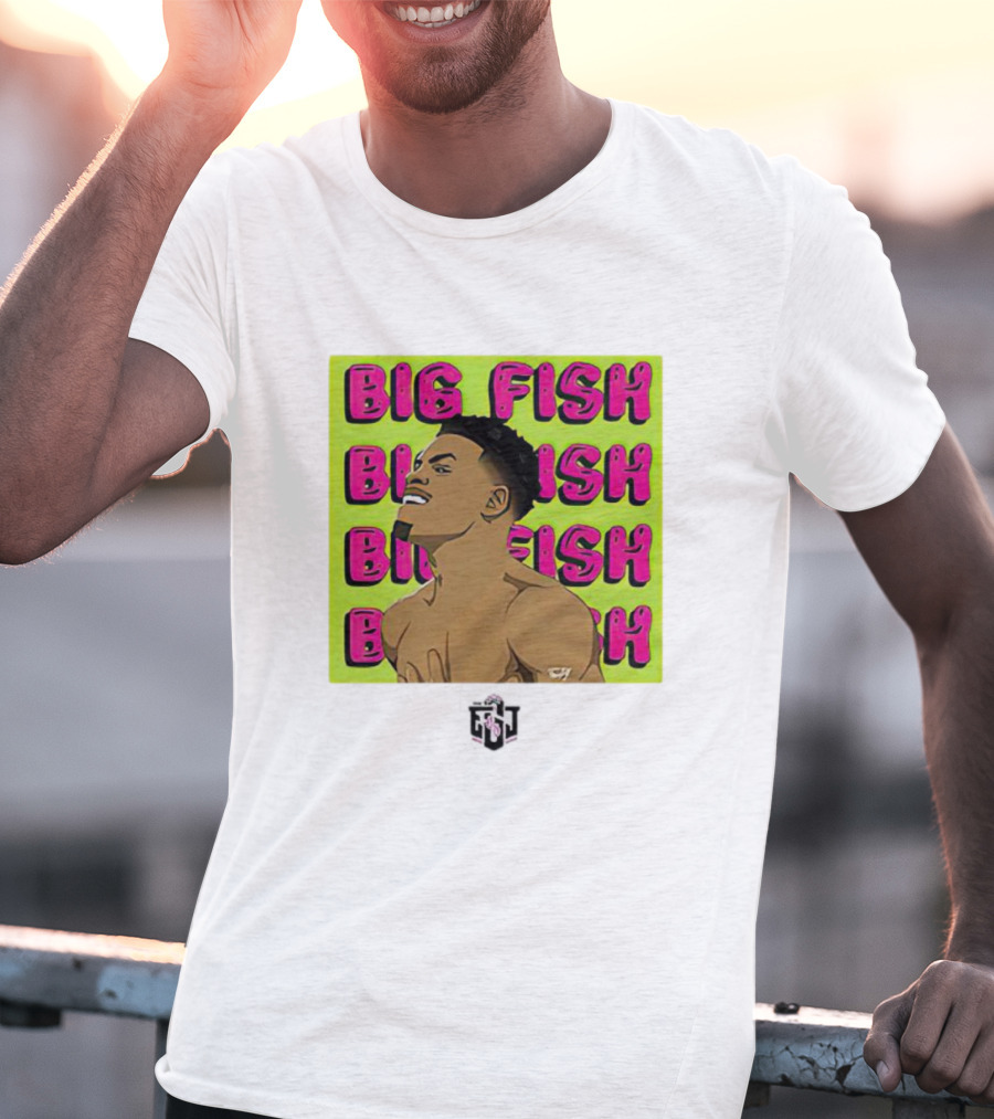 Errol Spence Jr Big Fish Repeating Text T-Shirt