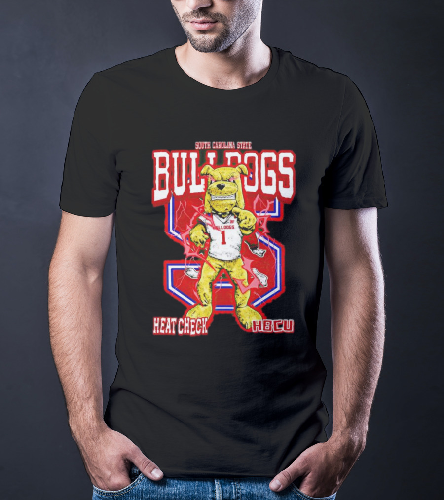 South Carolina State Bulldogs Heat Check HBCU Sports Mascot T-Shirt