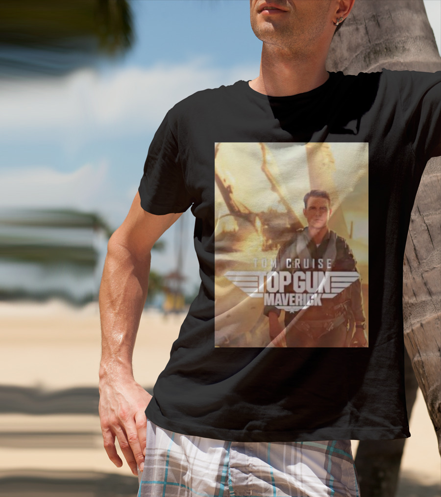 Tom Cruise Top Gun Maverick Pilot Iconic Movie Scene T-Shirt