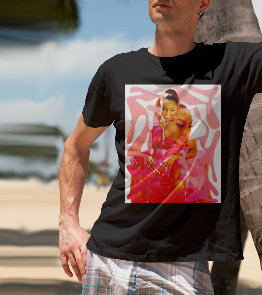 Issa Rae Barbie In Pink Abstract T-Shirt