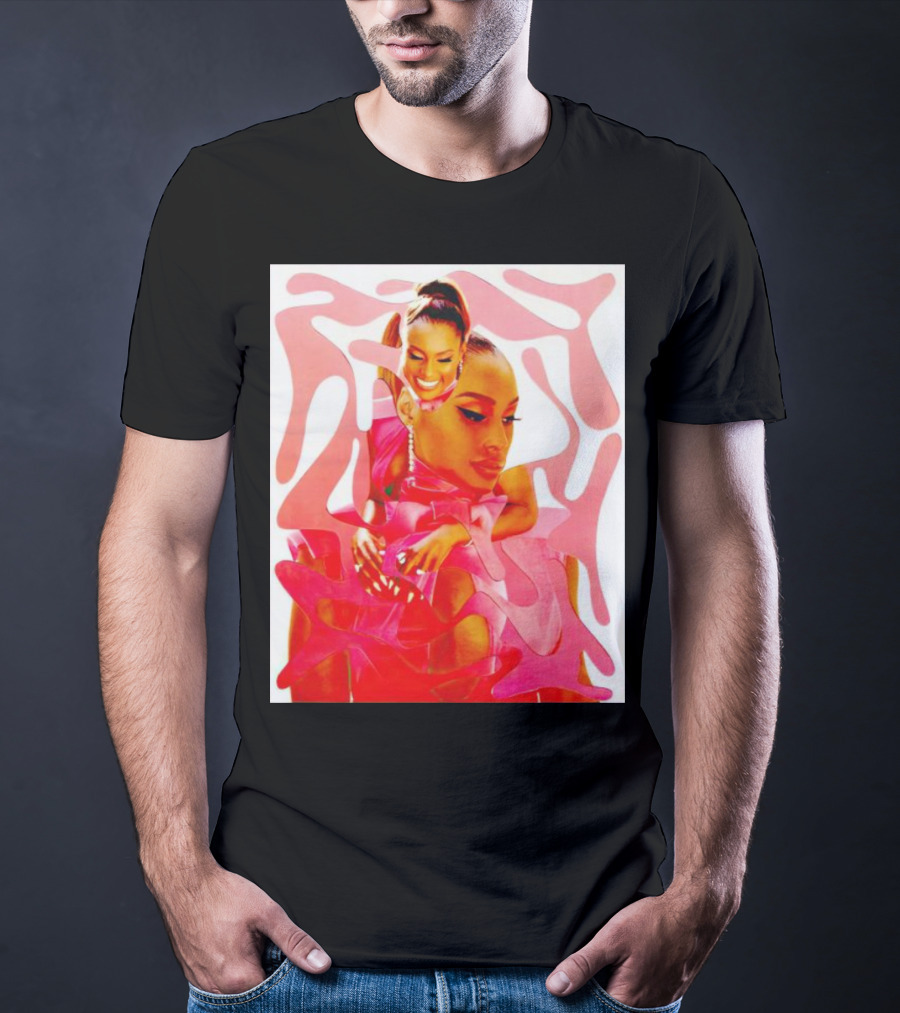 Issa Rae Barbie In Pink Abstract T-Shirt
