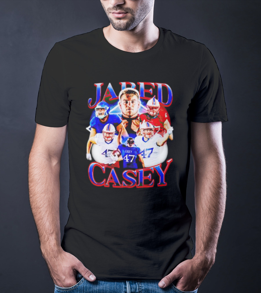 Jared Casey Football Collage 47 Jersey T-Shirt