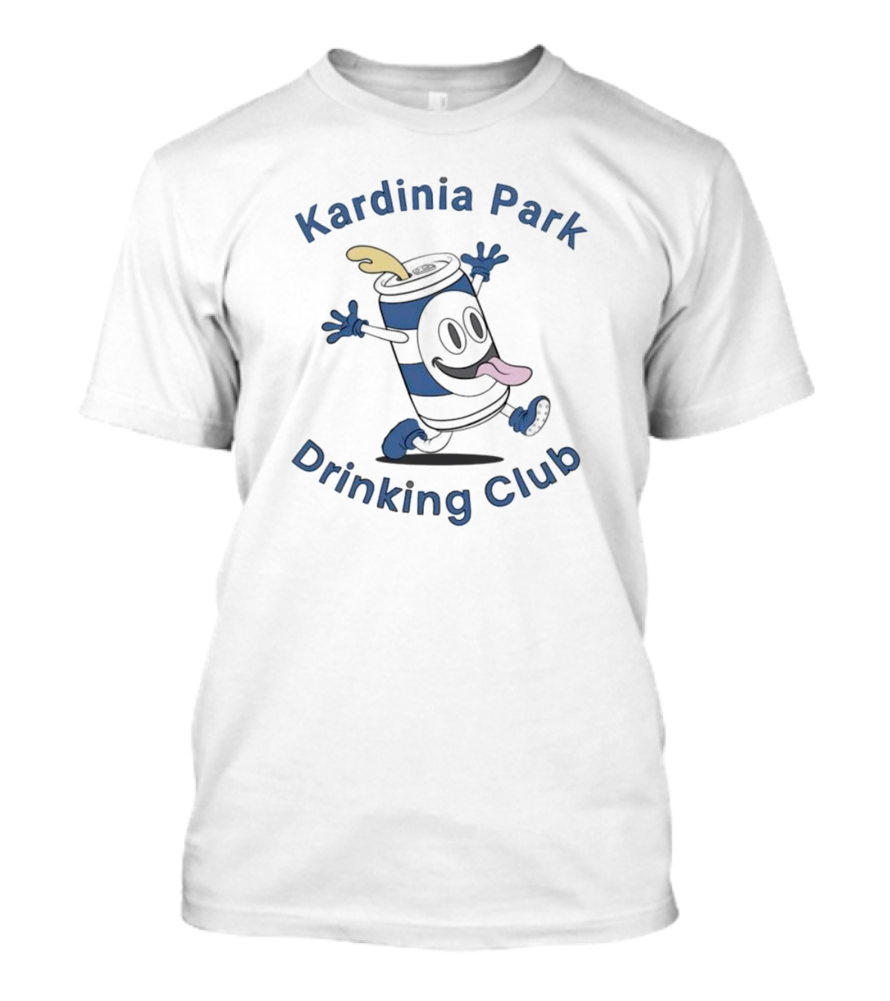 Kardinia Park Drinking Club Cartoon Can T-Shirt