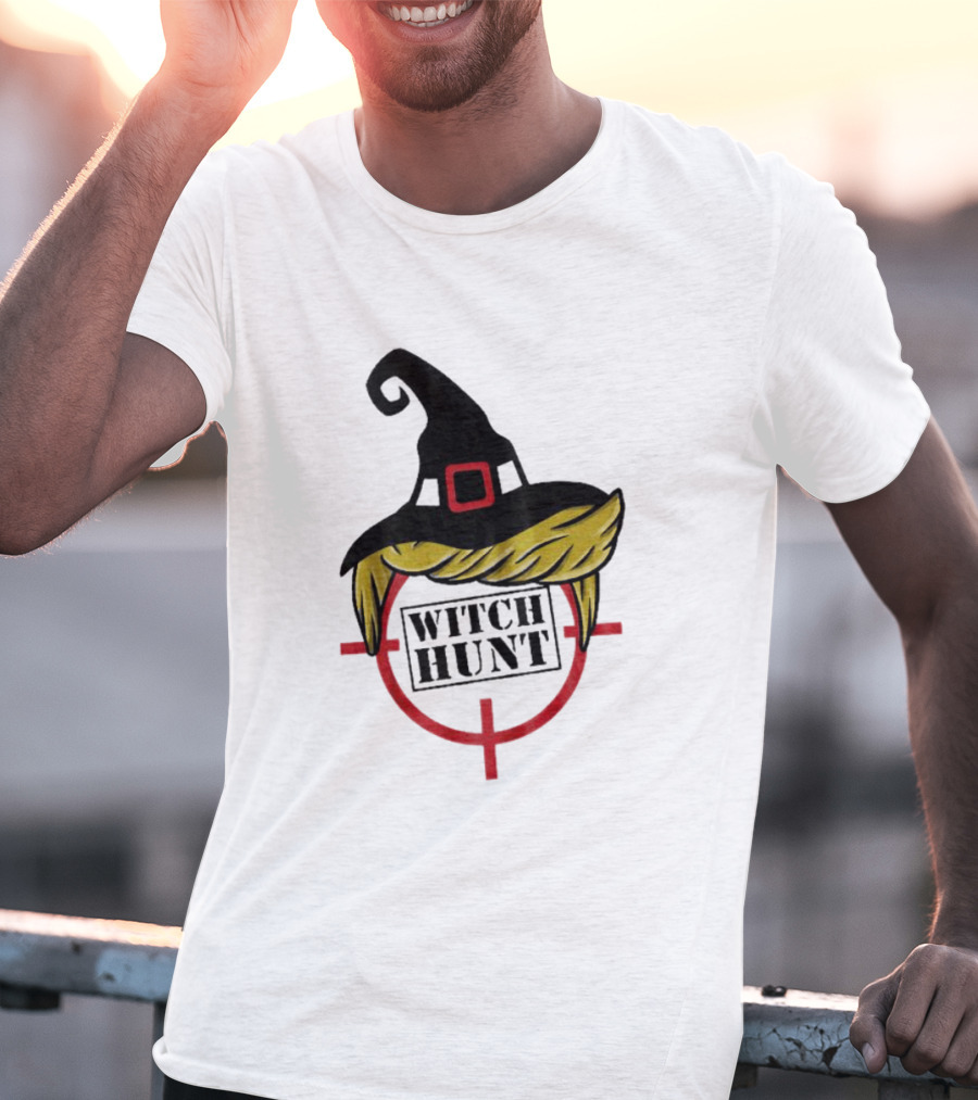 Witch Hunt Crosshairs Hat And Hair On Target T-Shirt