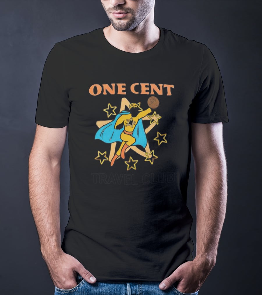 Ryan Trahan One Cent Travel Club Superhero With Stars T-Shirt