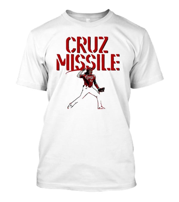 Cruz Missile Elly De La Cruz Cincinnati Reds 44 Pitching T-Shirt