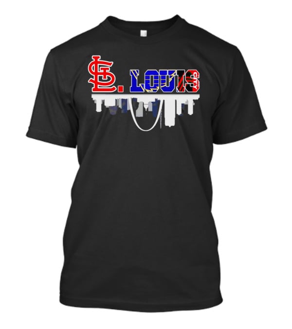 St Louis Sports City Skyline Inspired T-Shirt