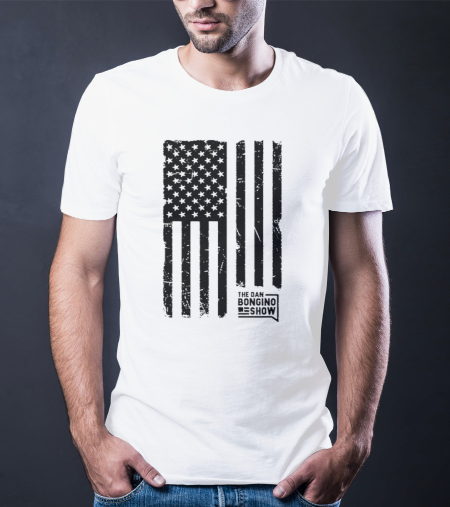 The Dan Bongino Show Distressed American Flag T-Shirt