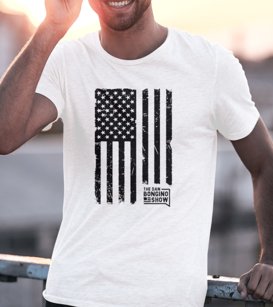 The Dan Bongino Show Distressed American Flag T-Shirt