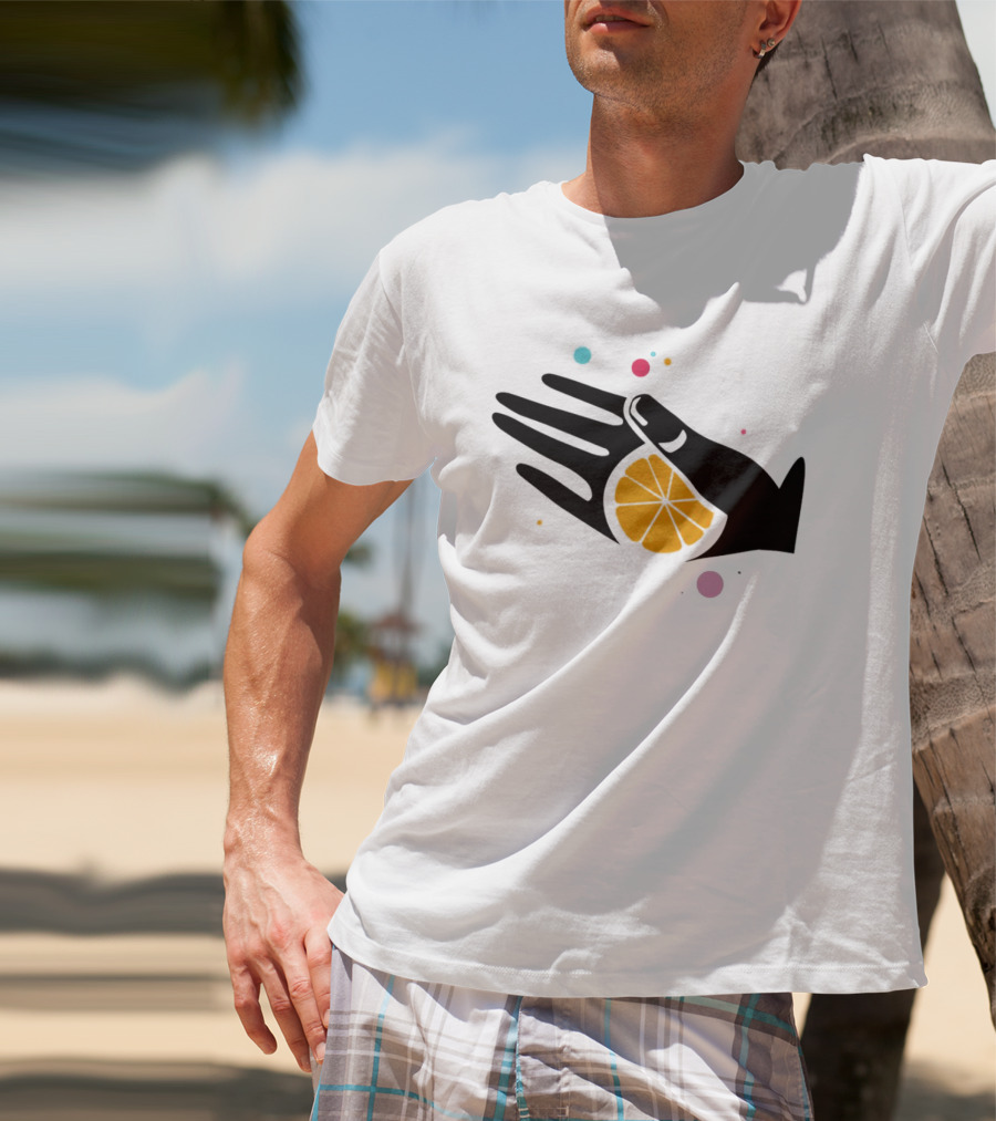 Tequila With Lemon Boom Boom Hand And Citrus Slice Burst T-Shirt