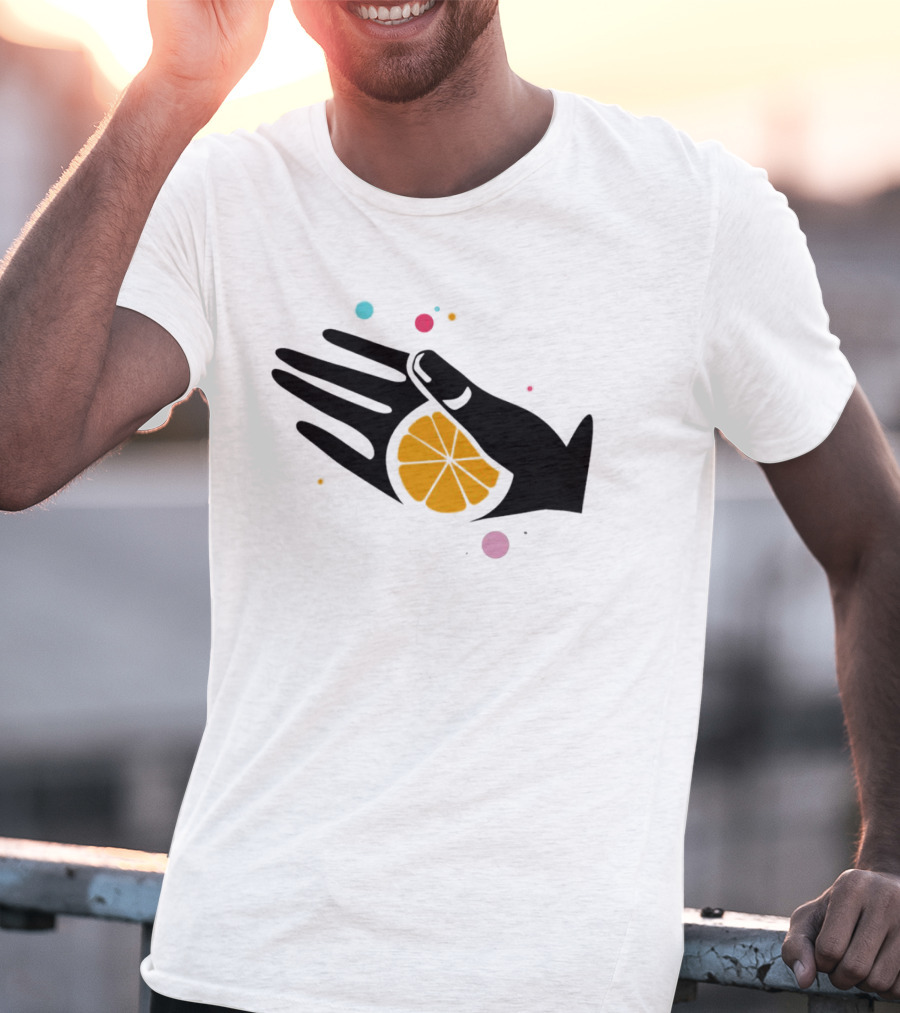 Tequila With Lemon Boom Boom Hand And Citrus Slice Burst T-Shirt