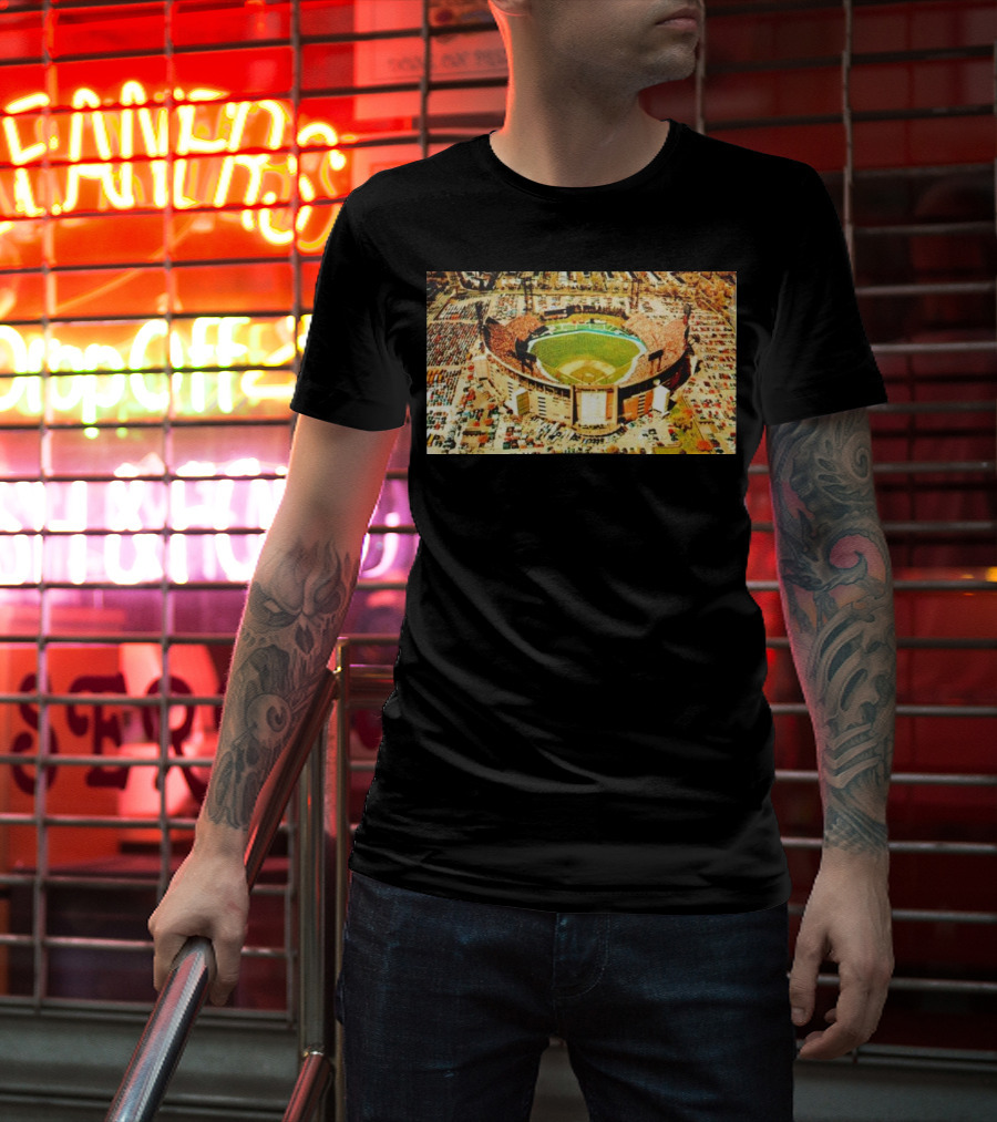Baltimore Orioles Memorial Stadium Aerial View T-Shirt