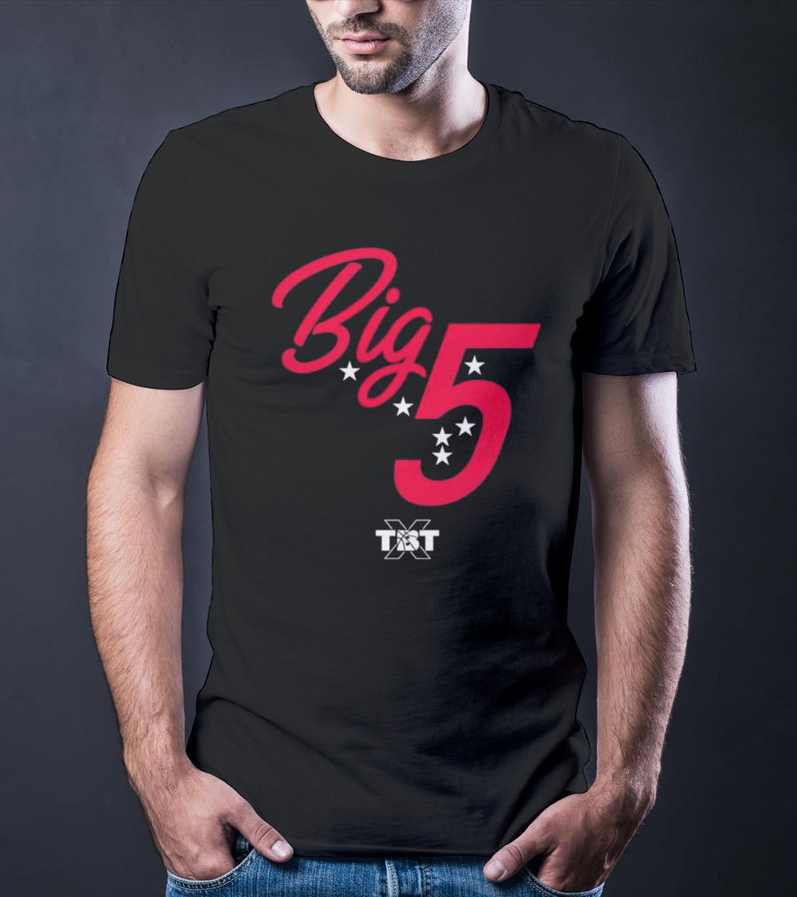 Big 5 Stars TBT Basketball Collaboration T-Shirt