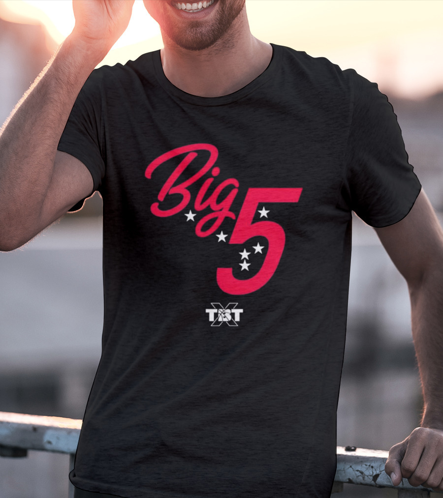 Big 5 Stars TBT Basketball Collaboration T-Shirt