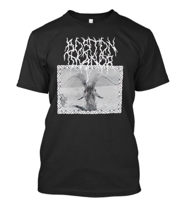 Boston Manor Goat Black Metal Style Monochrome T-Shirt