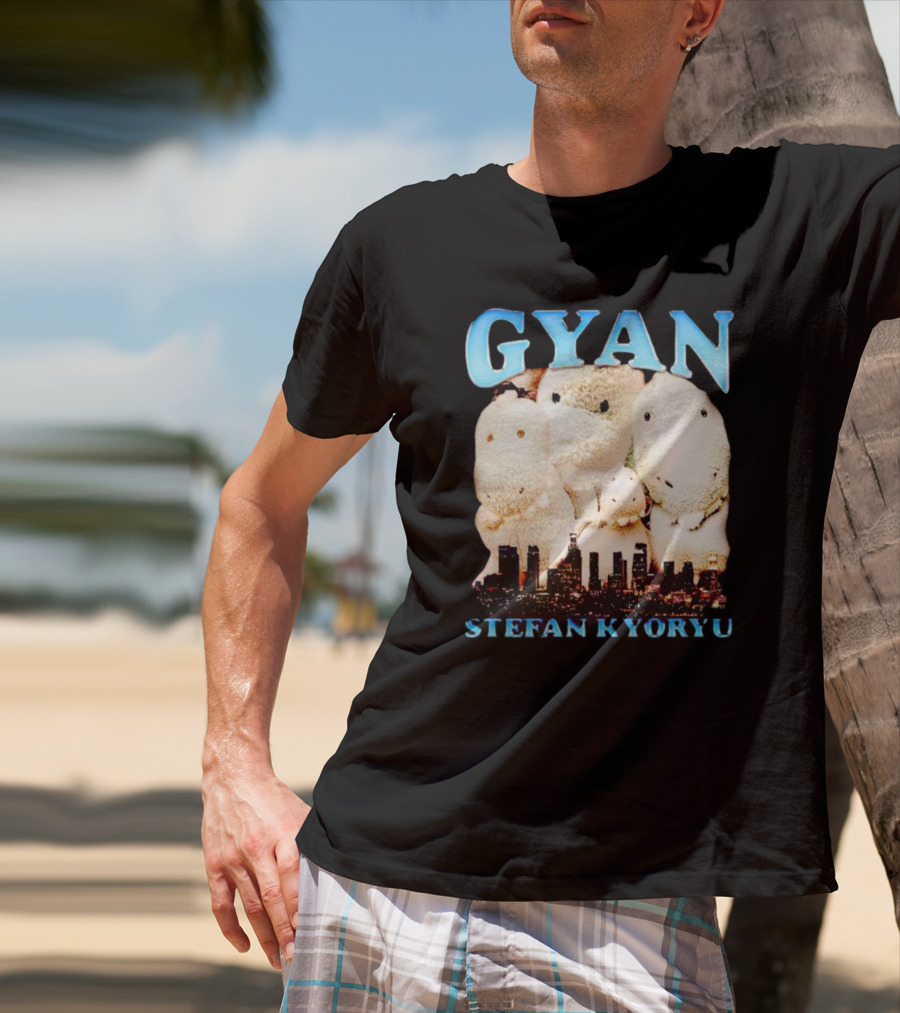 Gyan Stefan Kyoryu Plush Dinos City Skyline T-Shirt