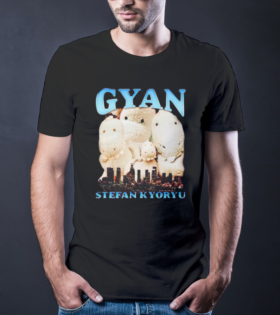 Gyan Stefan Kyoryu Plush Dinos City Skyline T-Shirt