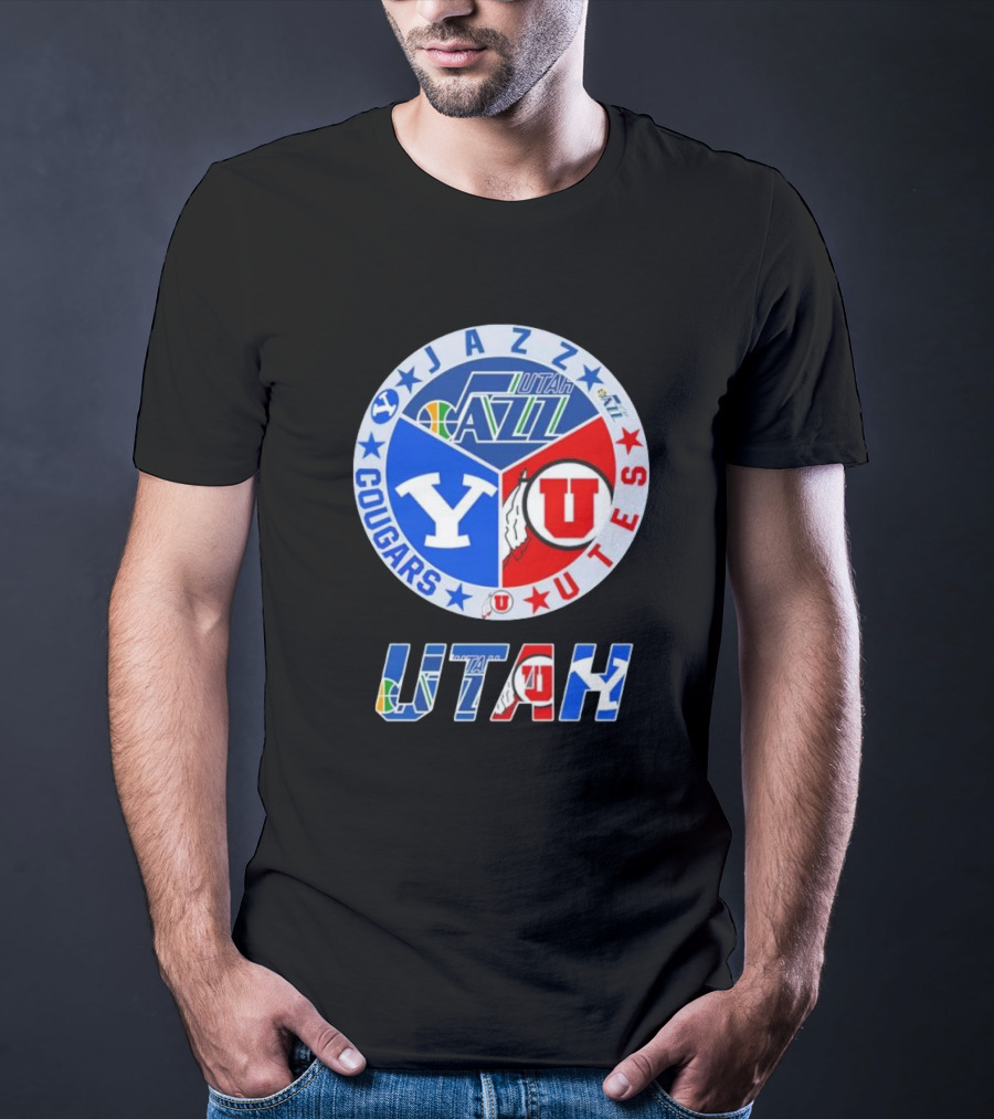 Jazz BYU Utes Utah Cougars T-Shirt