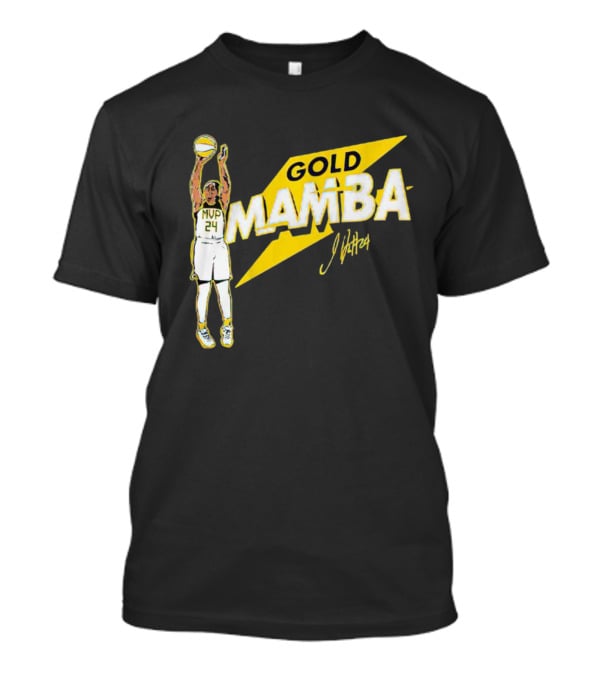 Gold Mamba 24 MVP Jewell Loyd Signature T-Shirt