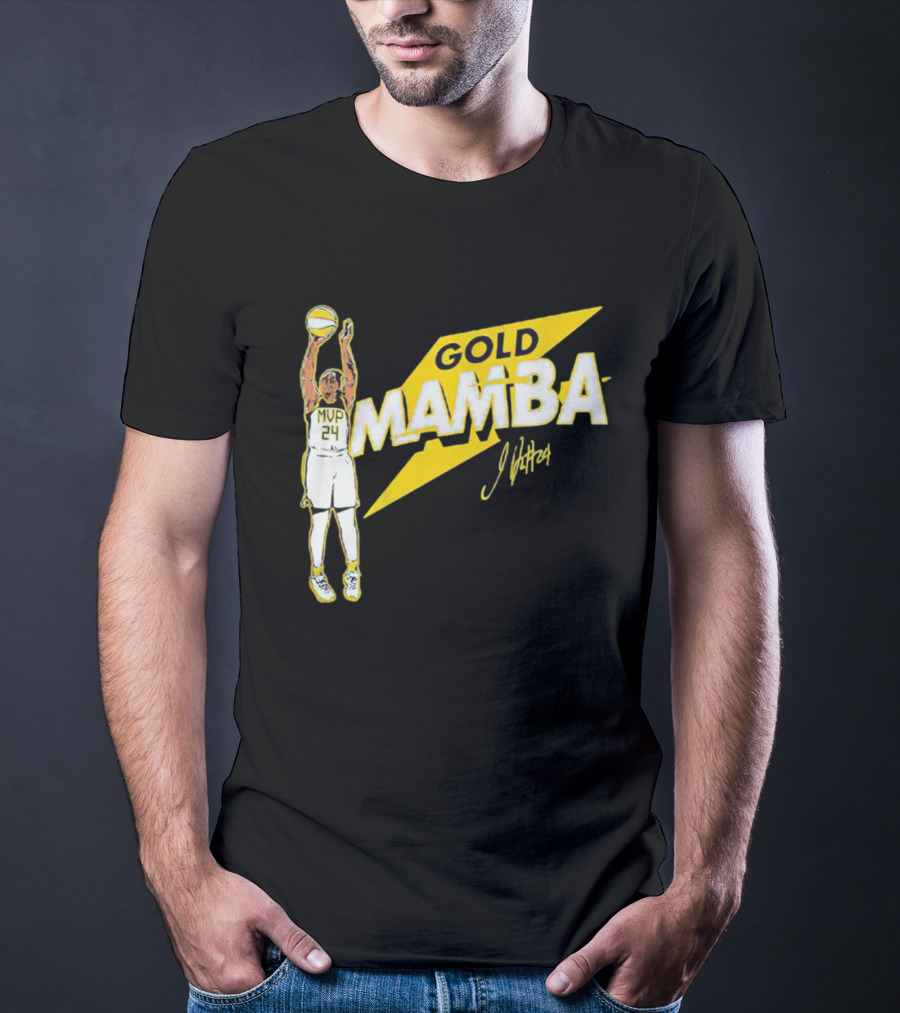 Gold Mamba 24 MVP Jewell Loyd Signature T-Shirt