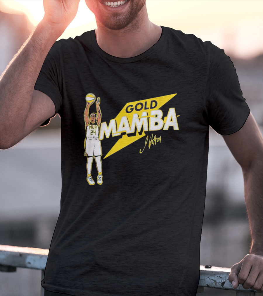 Gold Mamba 24 MVP Jewell Loyd Signature T-Shirt