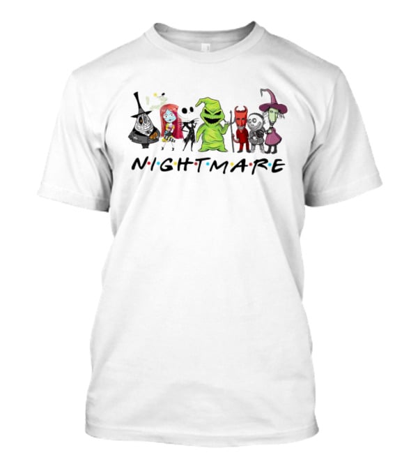 The Nightmare Before Christmas Friends Nightmare Characters Holiday T-Shirt