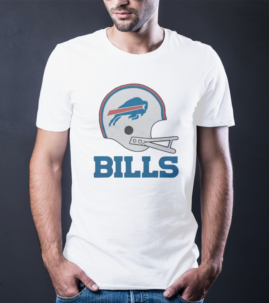 Buffalo Bills Helmet With Team Name Bills T-Shirt