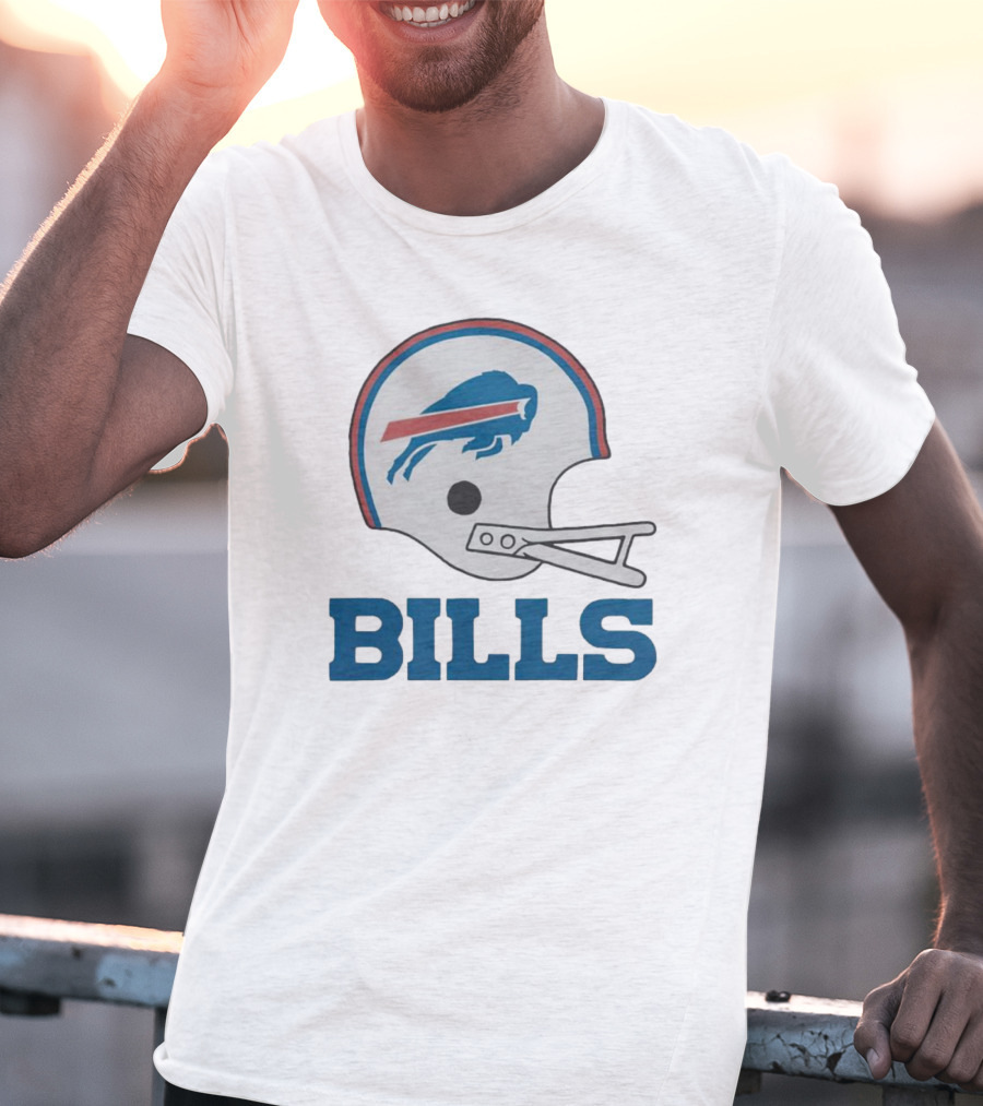 Buffalo Bills Helmet With Team Name Bills T-Shirt