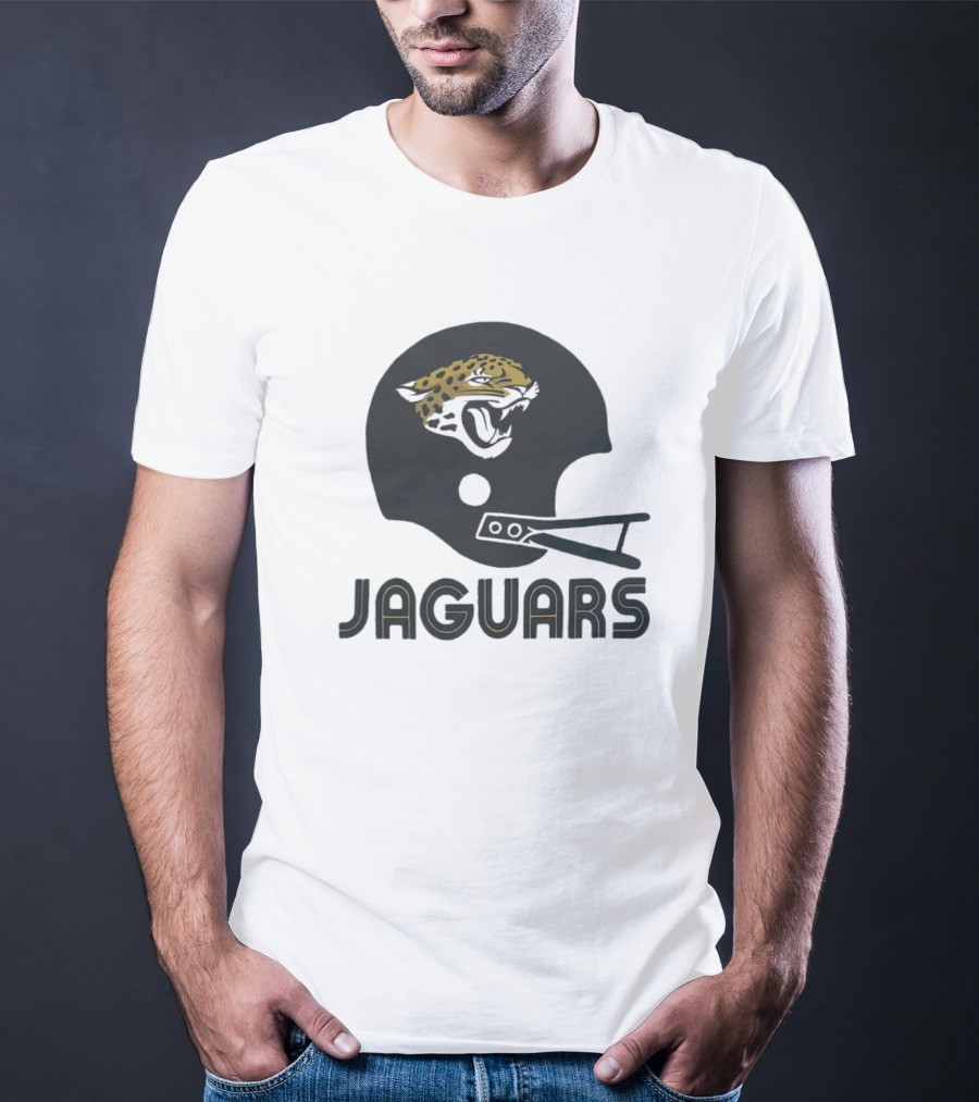 Jaguars Helmet With Jaguar Head T-Shirt
