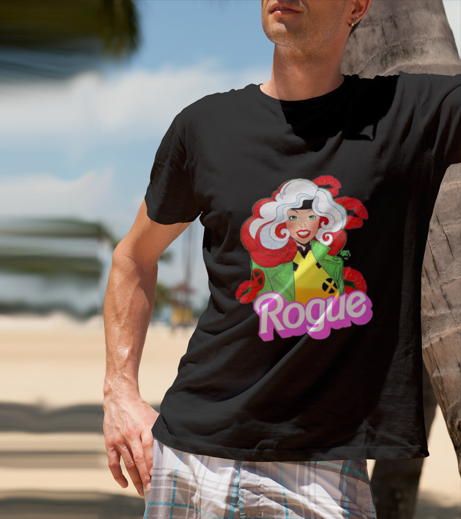 Rogue Barbie Doll X-Men Lips T-Shirt