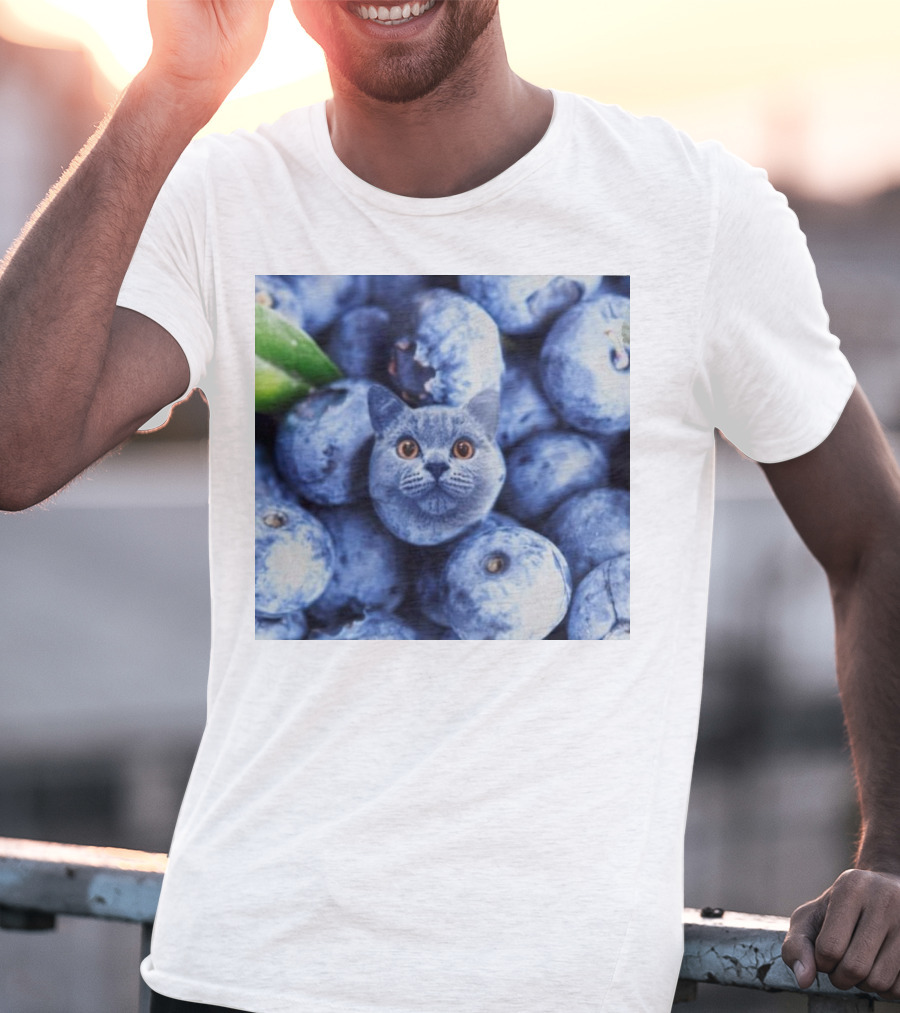 Cat Blueberries Meme T-Shirt