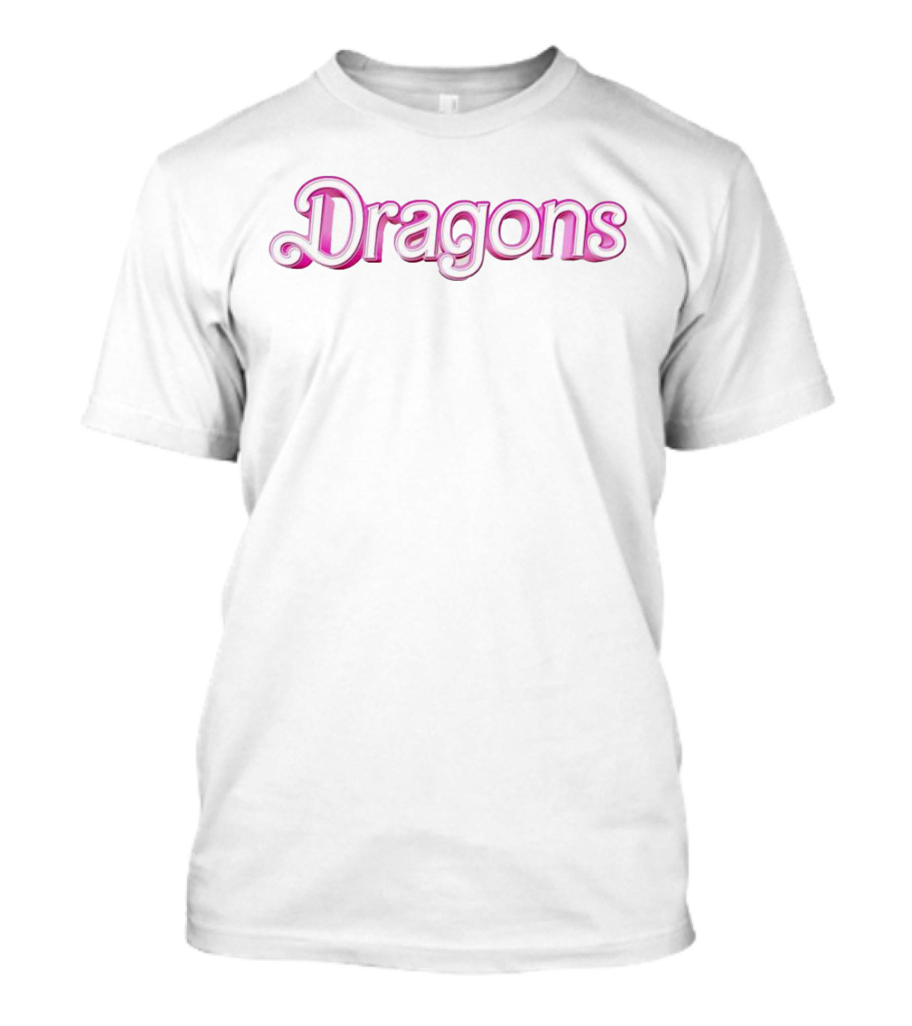 Dragons Barbie Style Font T-Shirt