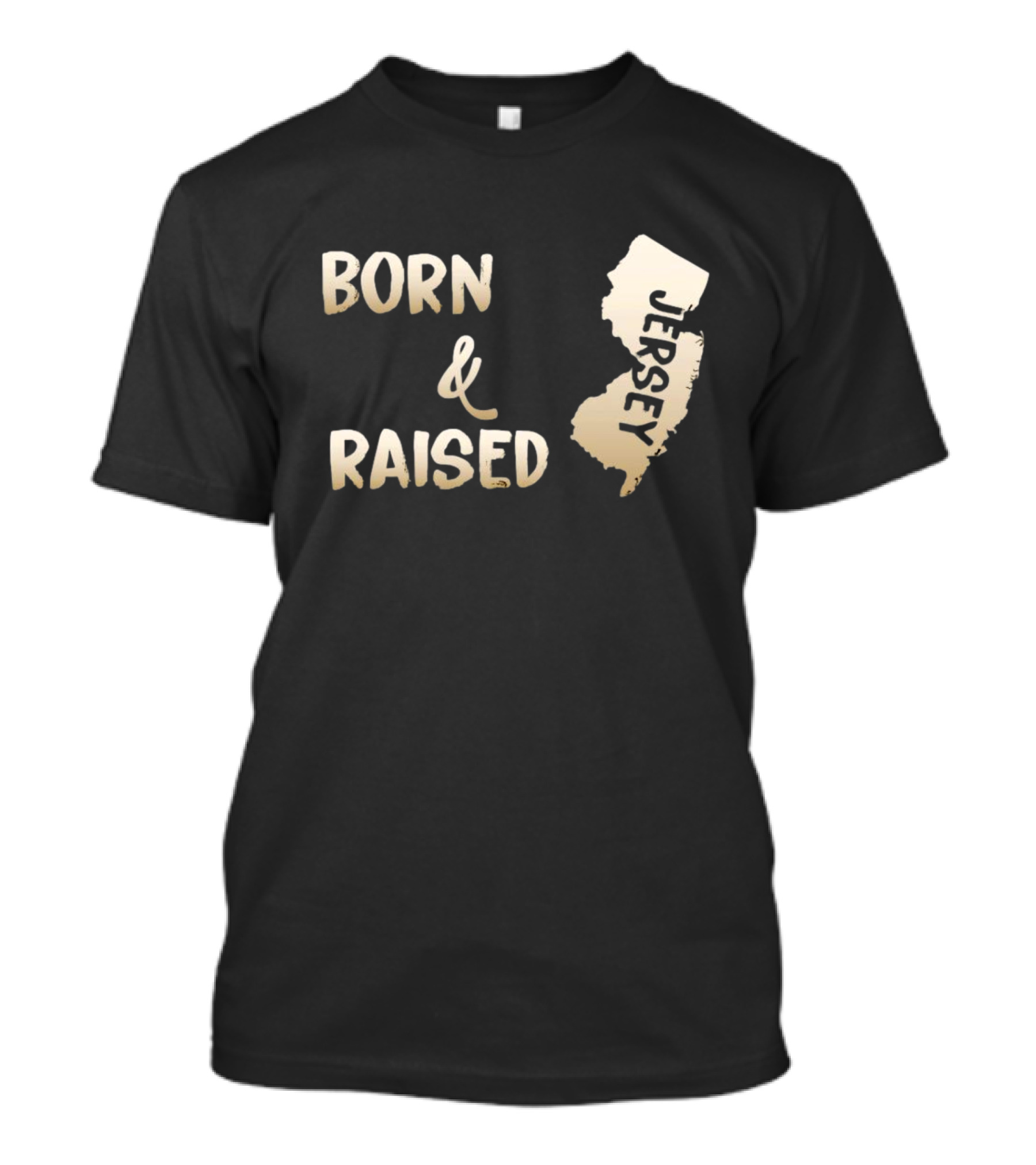 Born And Raised Jersey State Pride T-Shirt