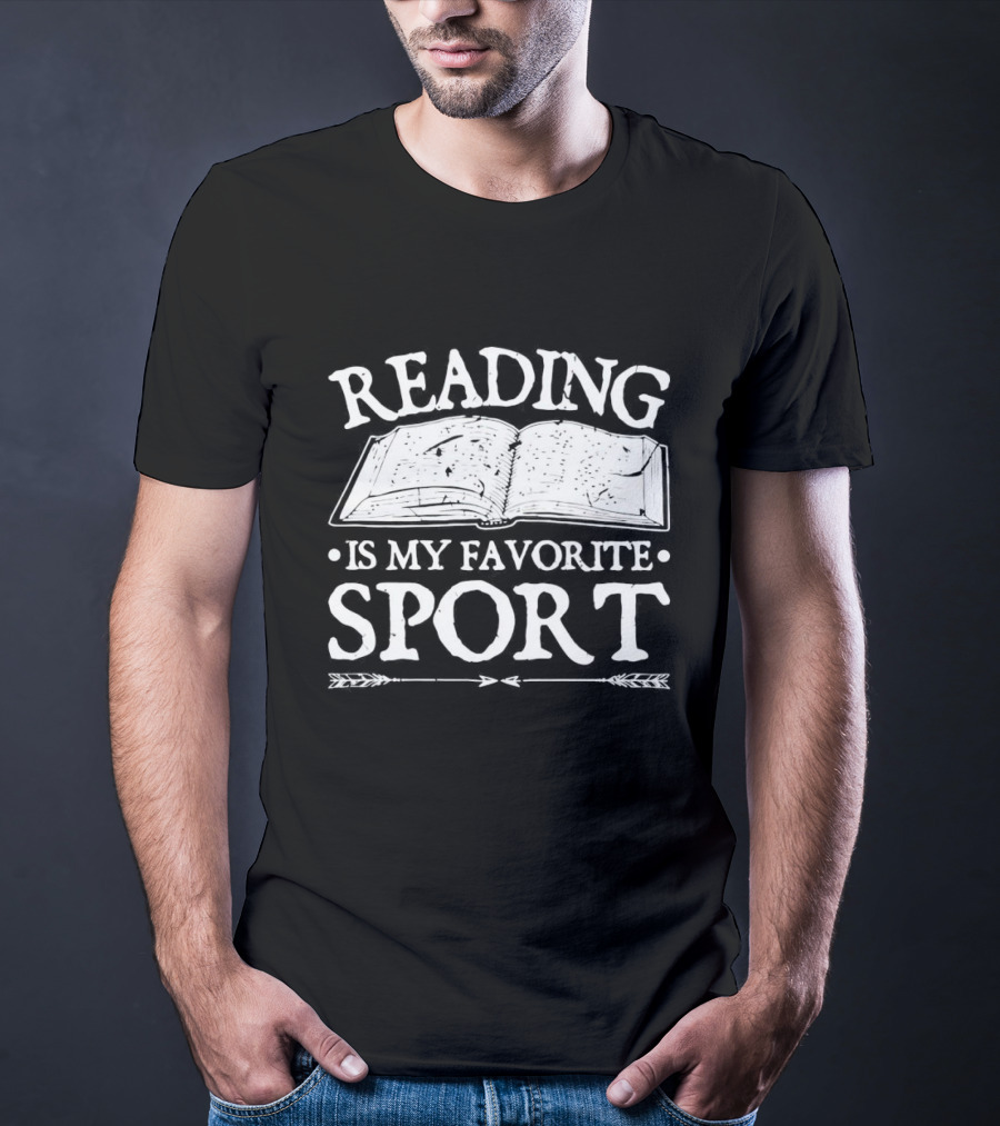 Reading Is My Favorite Sport Open Book T-Shirt