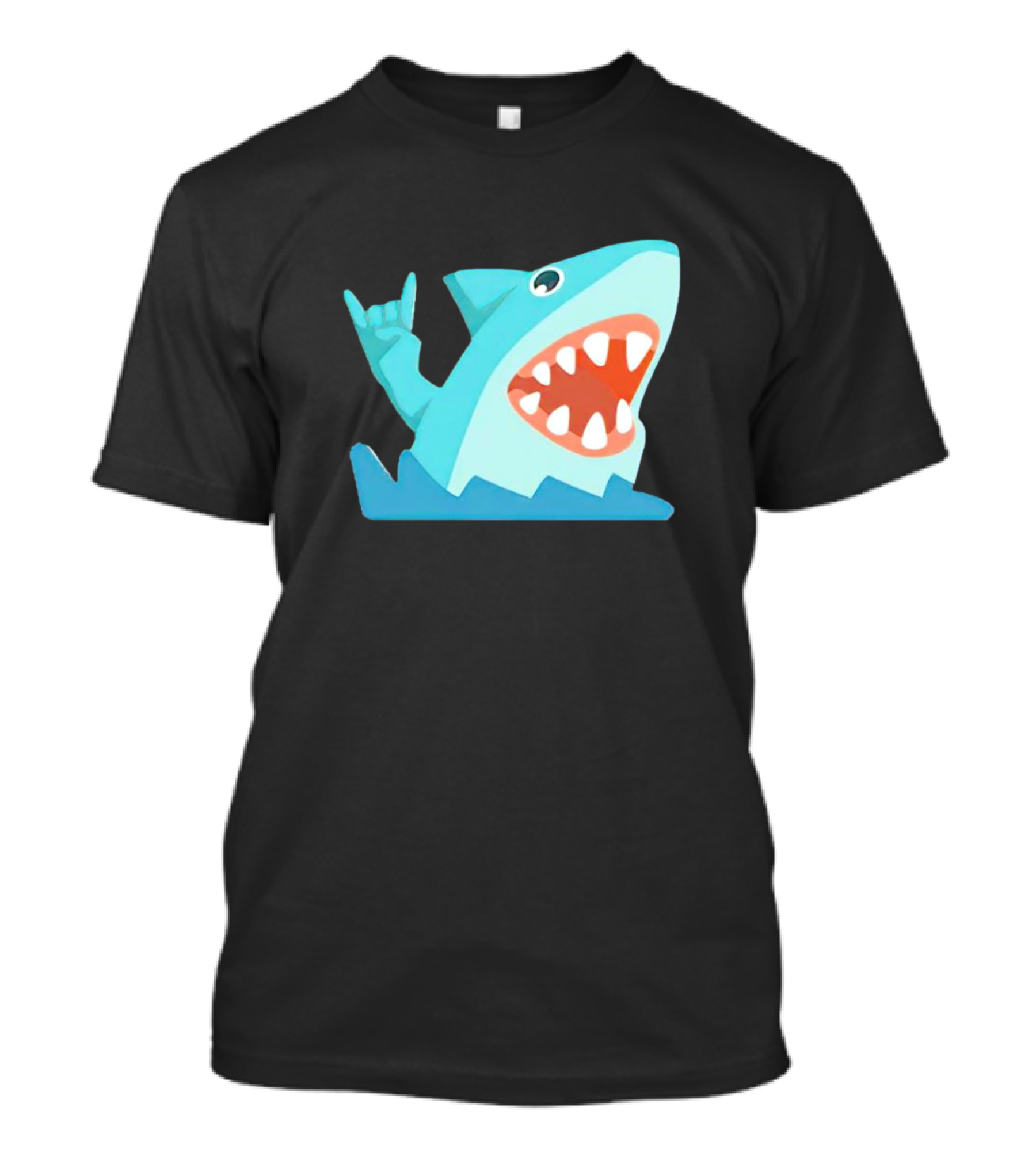 Shark Devil Horns Rock Gesture T-Shirt