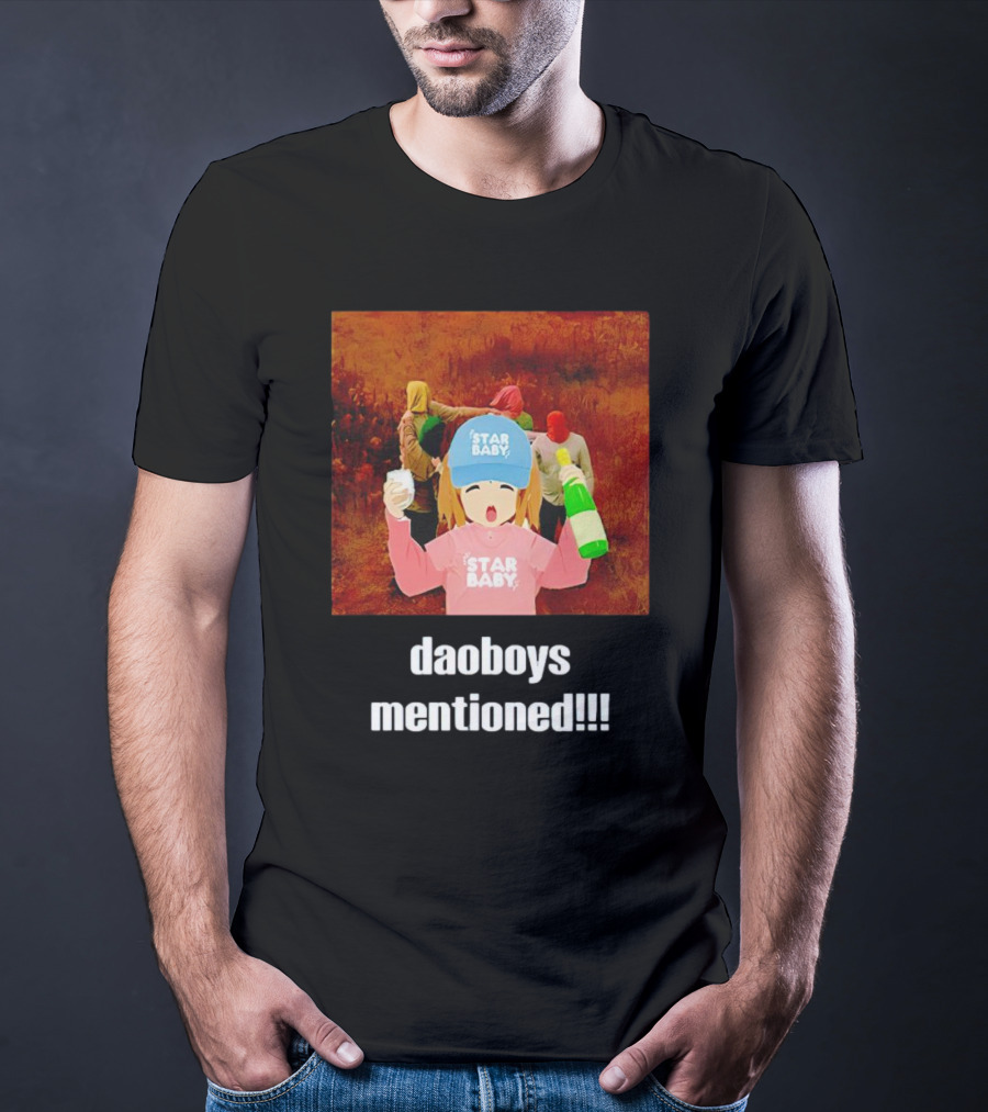Daoboys Mentioned Star Baby Anime Style Party Scene T-Shirt