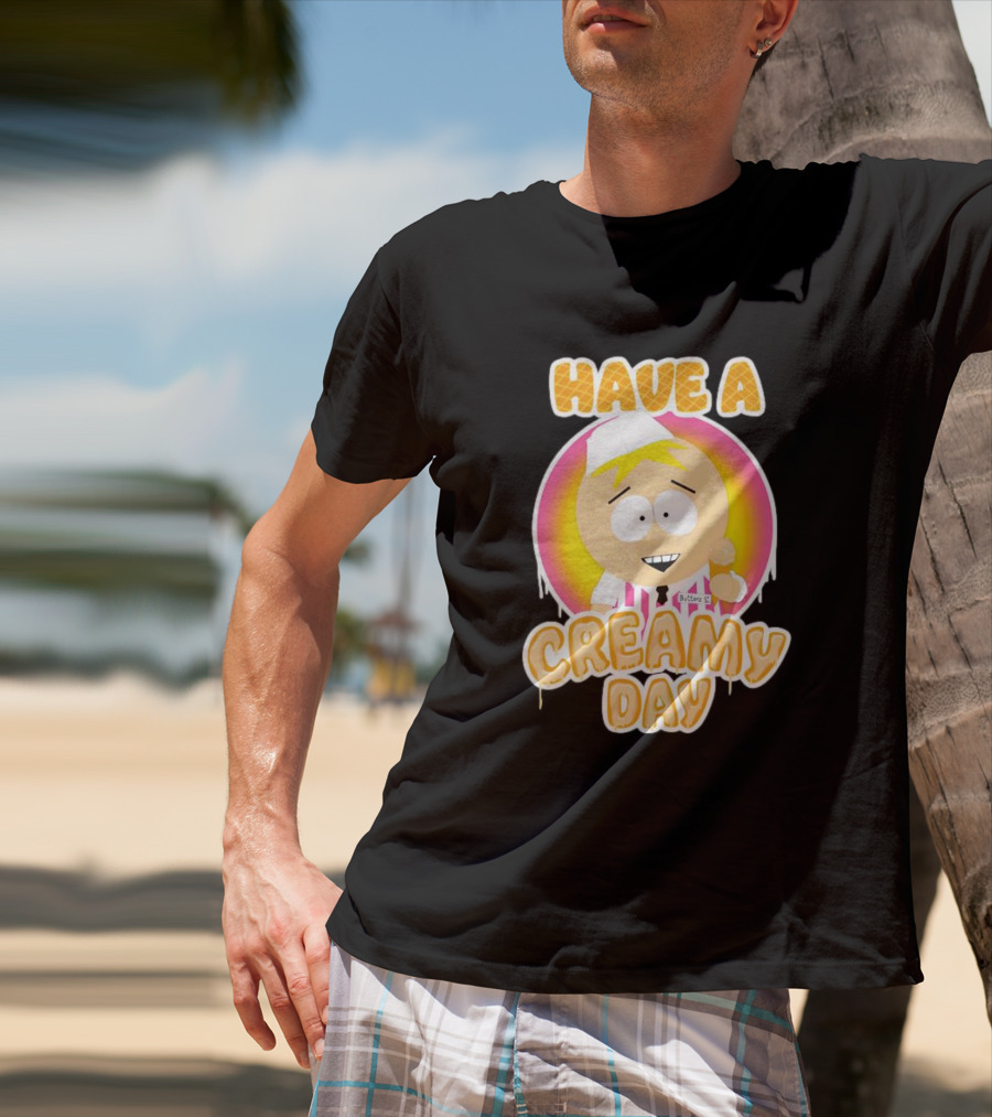 Have A Creamy Day DikinBaus Hot Dogs Ice Cream Cone T-Shirt