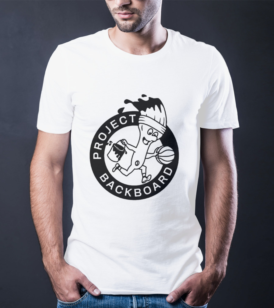 Project Backboard Paint Brush Basketball T-Shirt