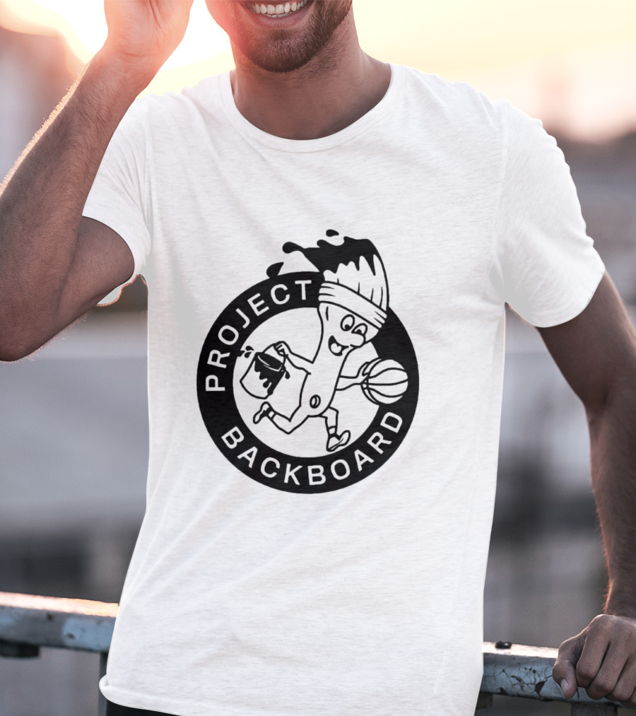 Project Backboard Paint Brush Basketball T-Shirt