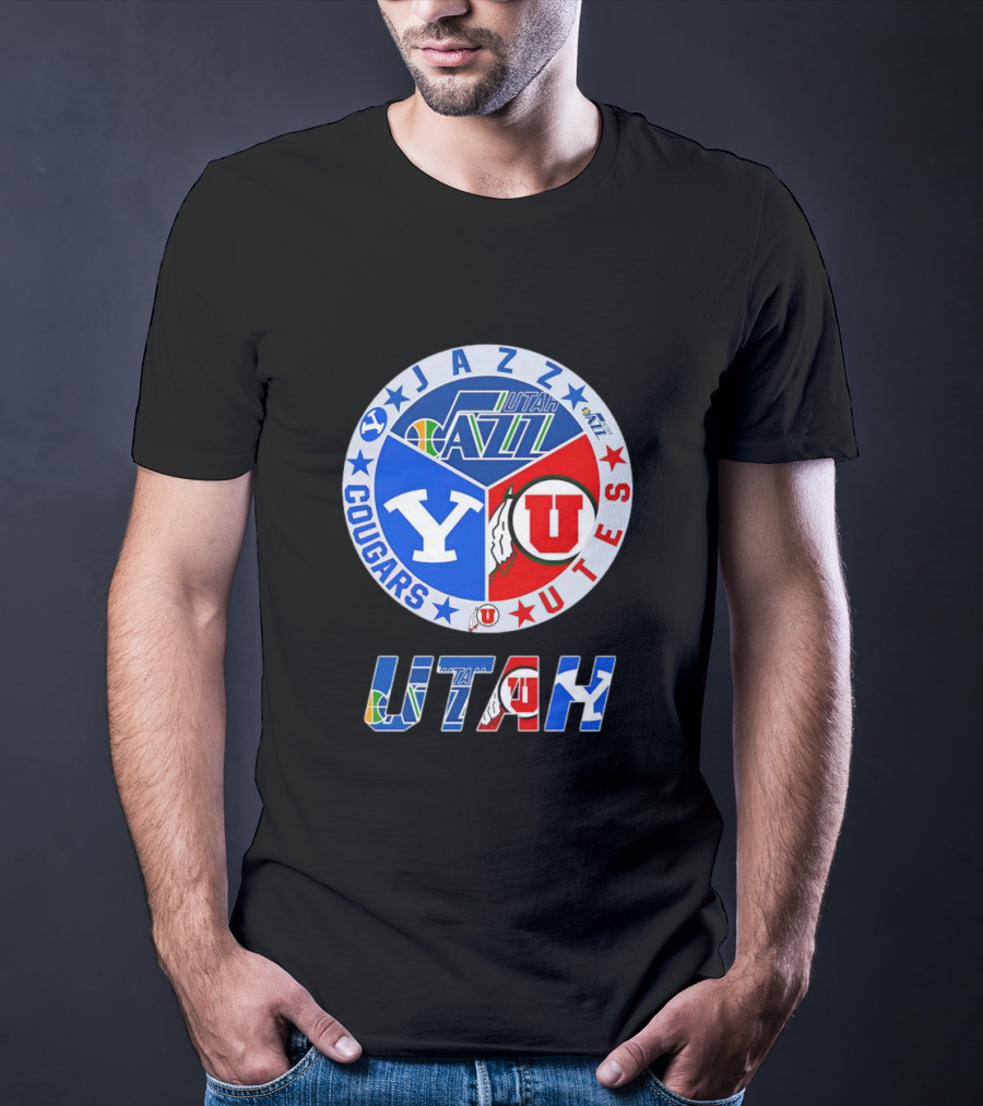 Jazz Cougars Utes Utah Sports Team T-Shirt