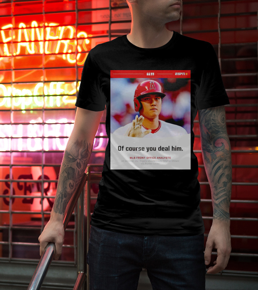 ESPN+ Shohei Ohtani MLB Front Office Analysts Trade Discussion T-Shirt