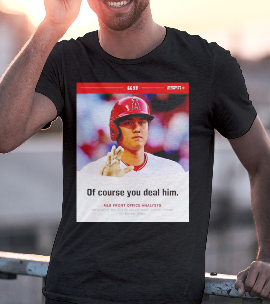 ESPN+ Shohei Ohtani MLB Front Office Analysts Trade Discussion T-Shirt