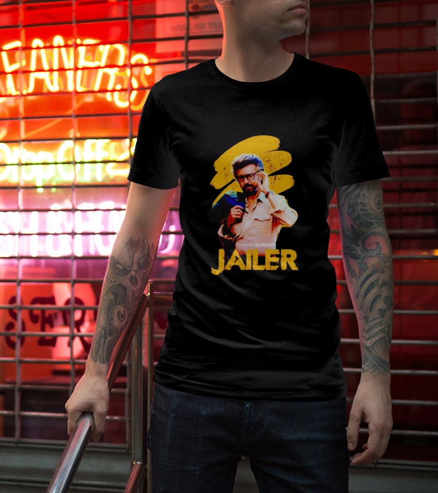 Super Star Rajinikanth Jailer Iconic T-Shirt